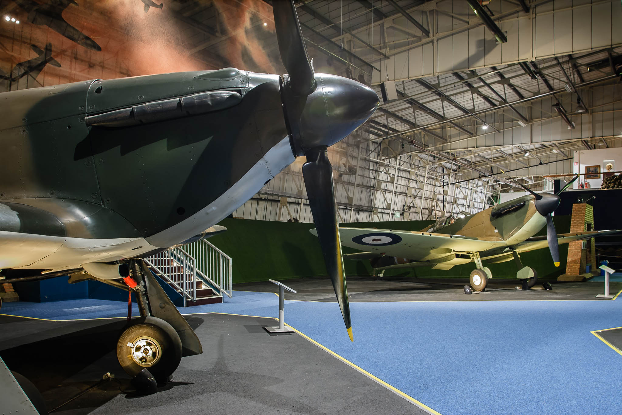 he Spitfire and Hurricane in the Battle of Britain Hall